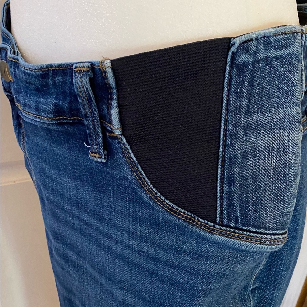 COPY - inset panel maternity straight leg jeans